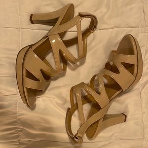 Tan 9 1/2 strappy heels